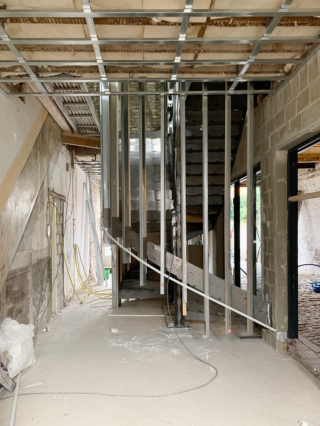 Wanden in opbouw